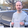 Joseph after passing the driving test with Manny Driving School in Southampton